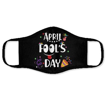 Discover Funny April's fools day Face Masks