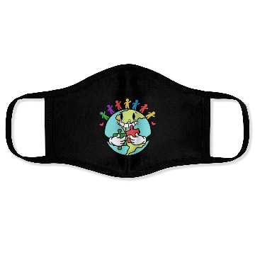 Discover Everyone Communicates Differently Smiling Earth Face Masks