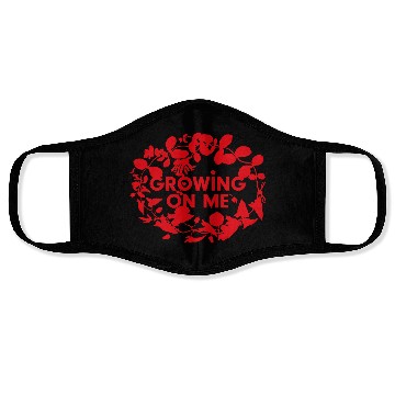 Discover Botanical Growth Statement Design Face Masks