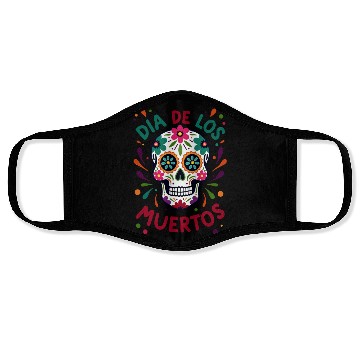 Discover Mexico Día de los Muertos Skull Face Masks