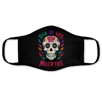 Discover Mexico Día de los Muertos Skull Face Masks