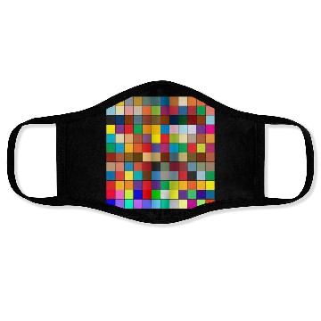 Discover "Vibrant Multi-Color Square Box Design Face Masks"