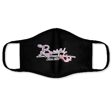 Discover Beautiful since 1989 birthday typography Face Masks