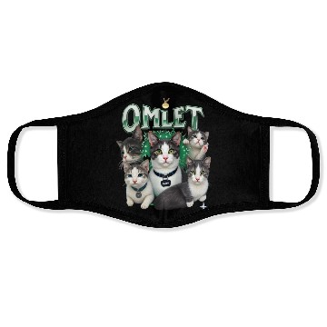 Discover Vintage 90s Aesthetic Multi-Cat Graphic Face Masks