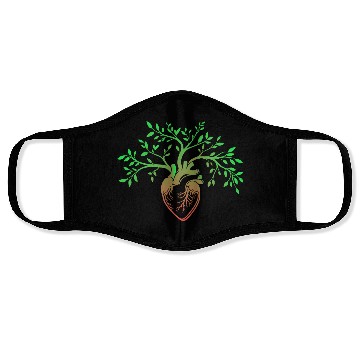 Discover Nature-Inspired Anatomical Heart & Tree Design Face Masks