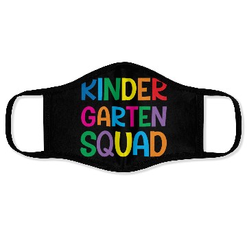 Discover Kindergarten Squad Teacher Back To School Face Masks