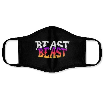 Discover Train Like a Beast Face Masks