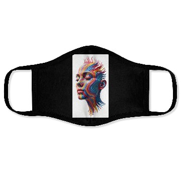 Discover A Hyper realistic Yet Surreal Full frontal Face Face Masks