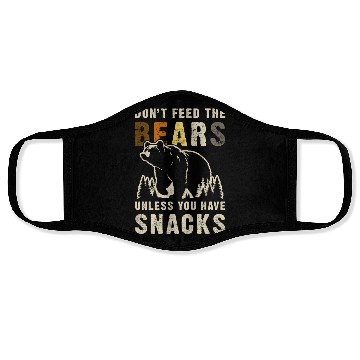 Discover Gay Bear Pride Don't Feed Bears Funny Bear Flag Face Masks