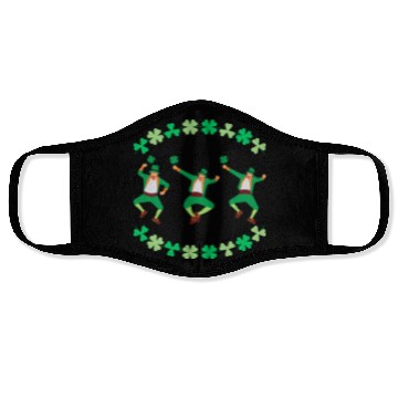 Discover Dancing Leprechauns St Patrick's Day Face Masks