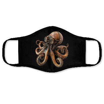 Discover Steampunk Octopus, Steampunk Sci-Fi Face Masks