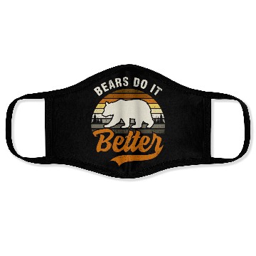 Discover Bears Do It Better Bear Pride Gay Men LGBT Flag Face Masks
