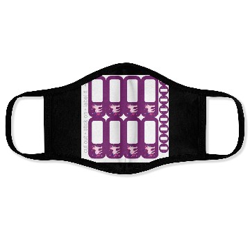 Discover DIY School Sticker - Fantasy Unicorn Purple - 16 Face Masks