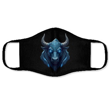 Discover Bull face Face Masks