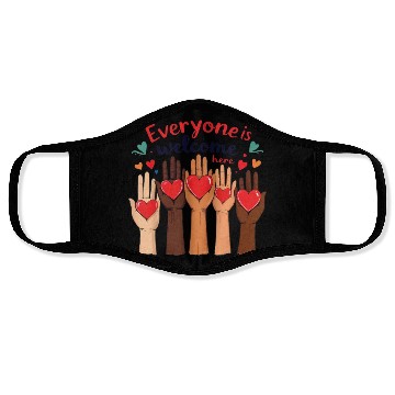 Discover Everyone Is Welcome Here Idaho Teacher Face Masks