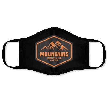 Discover MOUNTAINS CAMPING CLUB Face Masks