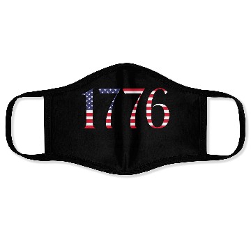 Discover America 1776 Independence Day Face Masks