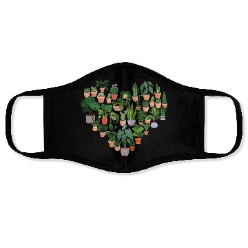 Discover Plant Lover Gardening Heart Face Masks