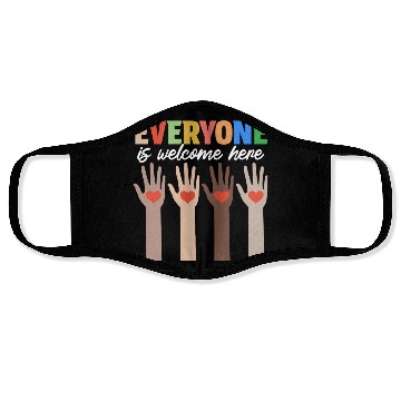 Discover Everyone Is Welcome Here Idaho Teacher Face Masks