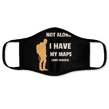 Discover Solo traveler: I have my maps and snacks Face Masks