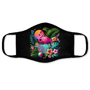 Discover Flamingo Design Face Masks