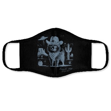 Discover Roswell Cowboy Pomeranian – Alien Encounter Face Masks