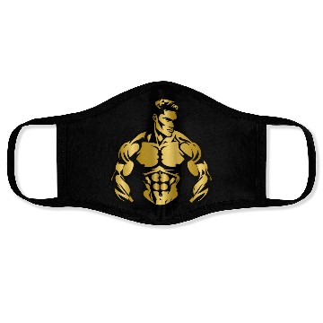 Discover workout gym theme Face Masks