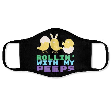 Discover Rollin' with My Peeps Easter 420 Face Masks