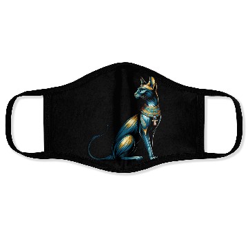 Discover Bastet | Egyptian Cat Goddess & Ankh Symbol Face Masks