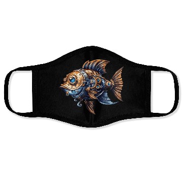 Discover Steampunk Fish Unique Fantasy Ocean Face Masks