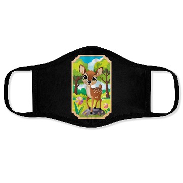 Discover Kids deer in the forest 1 Face Masks