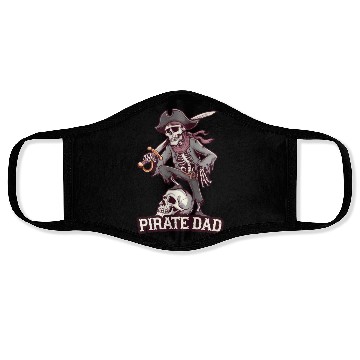 Discover Pirate dad Face Masks