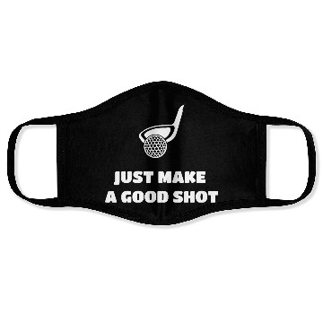 Discover Golf just make agood shot Face Masks