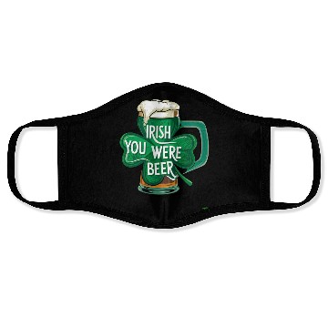 Discover I-rish You Were Beer Face Masks