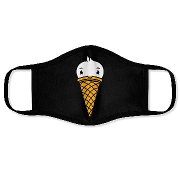 Discover Bird Ice Cream Waffle Scoops Summer Yummy eating Face Masks