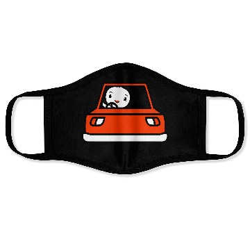 Discover Bird Car Driving Driver's License Mobile Road Cool Face Masks