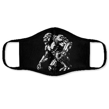 Discover Mech gorilla Sci-Fi Robot Cyberpunk Future Face Masks