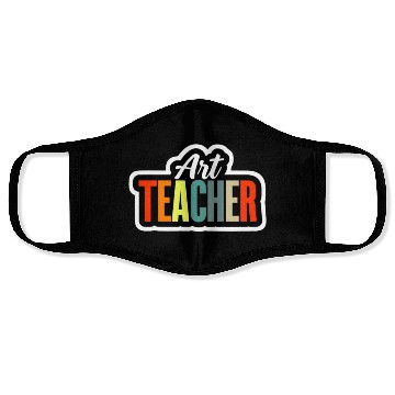 Discover Art Teacher | Colorful Artistic Design Face Masks