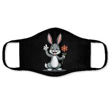Discover Funny Easter Bunny Cute Bunny Easter Face Masks