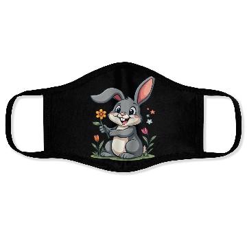 Discover Funny Easter Bunny Cute Bunny Easter Face Masks