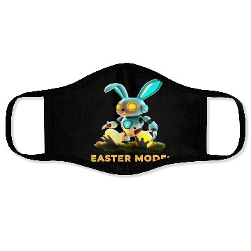 Discover Easter Mode Activated - Robot Bunny Face Masks