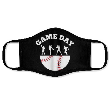 Discover Game Day Baseball Fan Face Masks