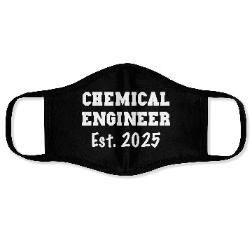Discover 2025 Chemical Engineer Graduation Gift Face Masks