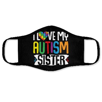 Discover Autism Awareness Gift Brother Sister Face Masks