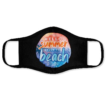 Discover Hello Summer Beach Face Masks