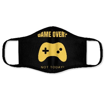 Discover Game Over? Not Today! – Clean & Modern Gamer Face Masks