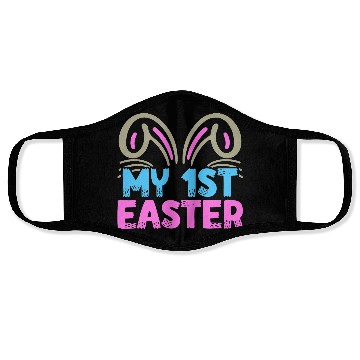 Discover My First Easter Cute Bunny Ears Design Face Masks