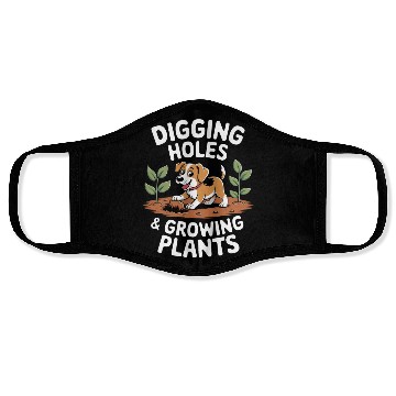 Discover Digging Holes & Growing Plants – Fun Dog Gardening Face Masks