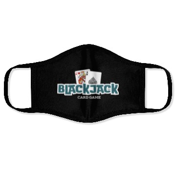 Discover Blackjack: The Classic Card Game Face Masks