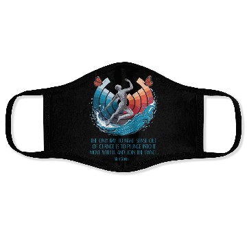 Discover Alan Watts | Embrace Change, Join the Dance Face Masks